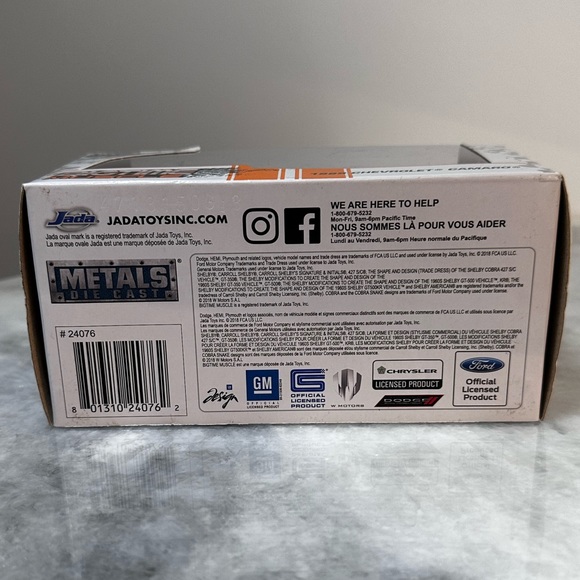 Jada 1:32 Bigtime Muscle 1969 Chevrolet Camaro Die Cast Collectible Car - Picture 2 of 8